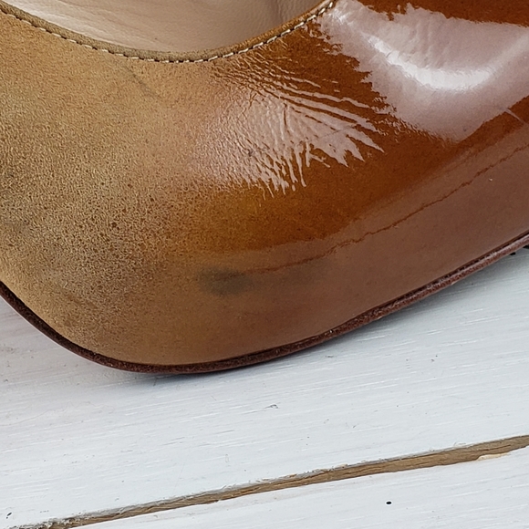 512GIT Vince Camuto BROWYNN ombre patent and suede leather heel pumps wo… - Picture 11 of 15